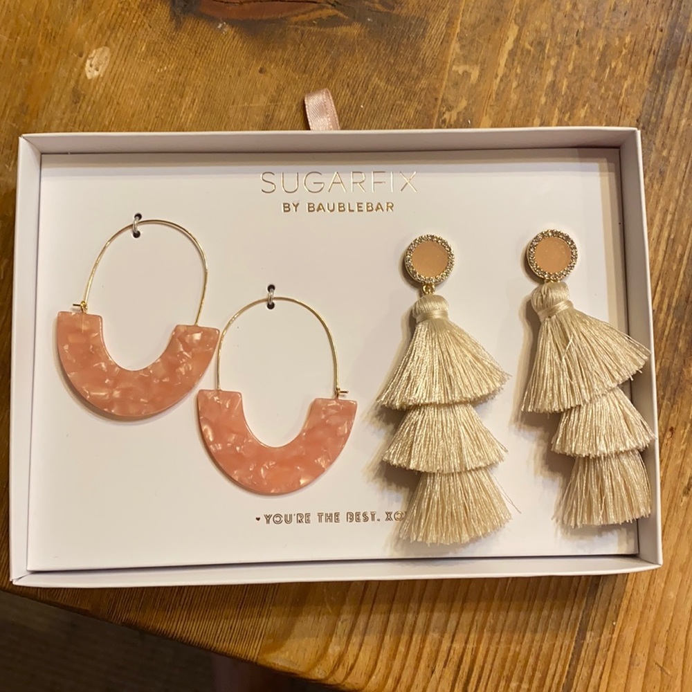 NWT Sugarfix Earrings by Bauble Bar Jewelry
